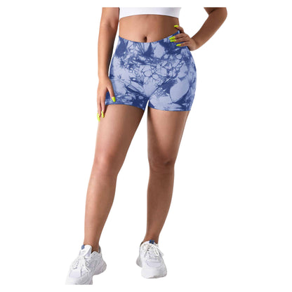 Tie-Dye Yoga Shorts