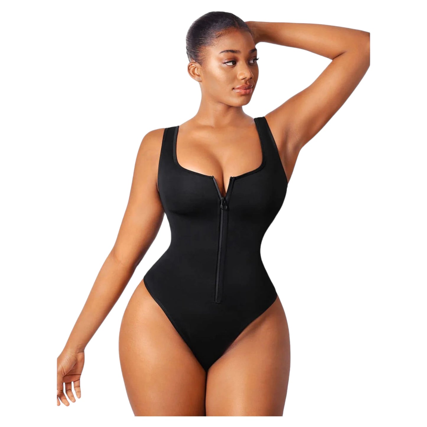 Contour Zip-Up Swimsuit