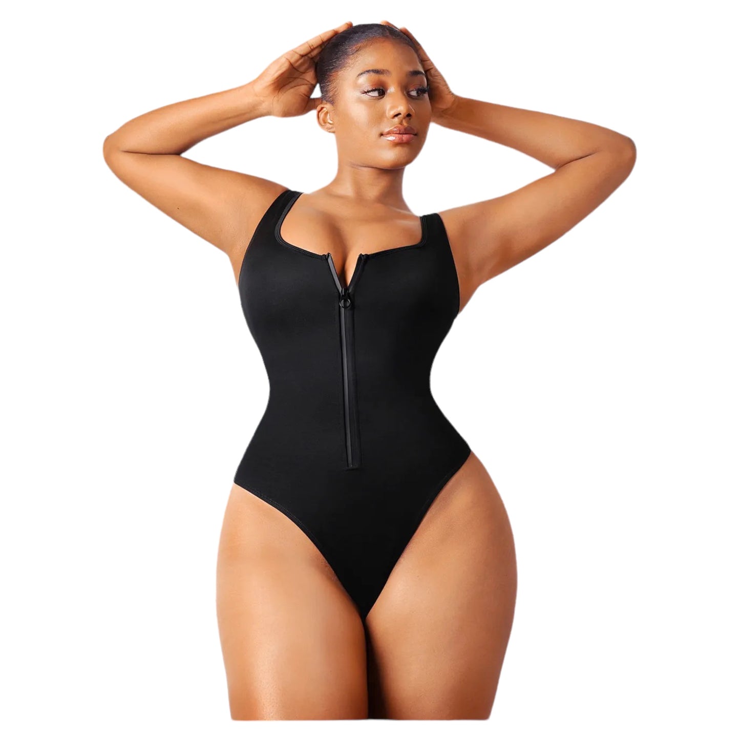 Contour Zip-Up Swimsuit